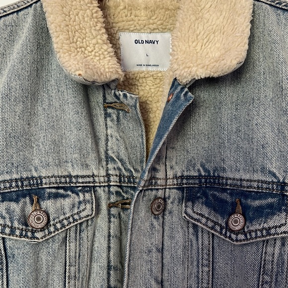 Sherpa lined denim jacket - Picture 2 of 7